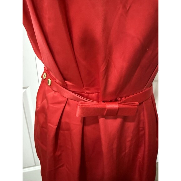 Kate Young Red Sleeveless Dress Size 10 - Picture 3 of 10